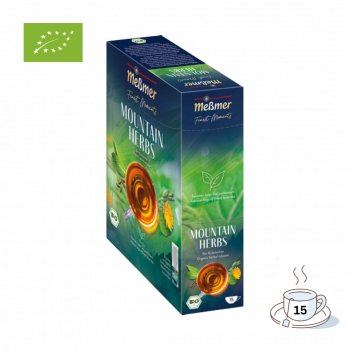 Meßmer Finest Moments Bio Mountain Herbs, Kräutertee, Teebeutel im Kuvert, 2. Entnahmefach/displaytauglich, 30g